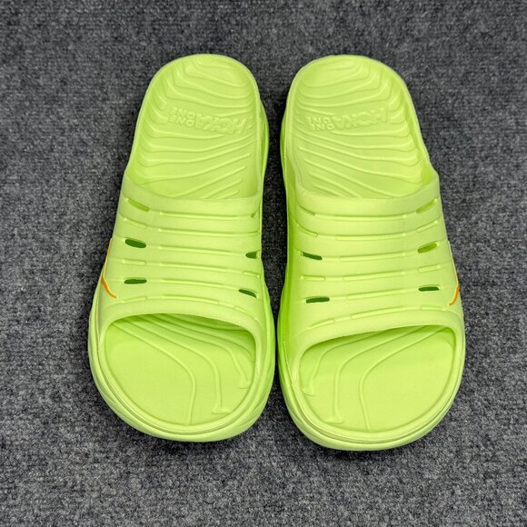 Hoka Ora Recovery Slide Sandals Men\'s Size 14 Neon Yellow Athletic Running Beach main image 5